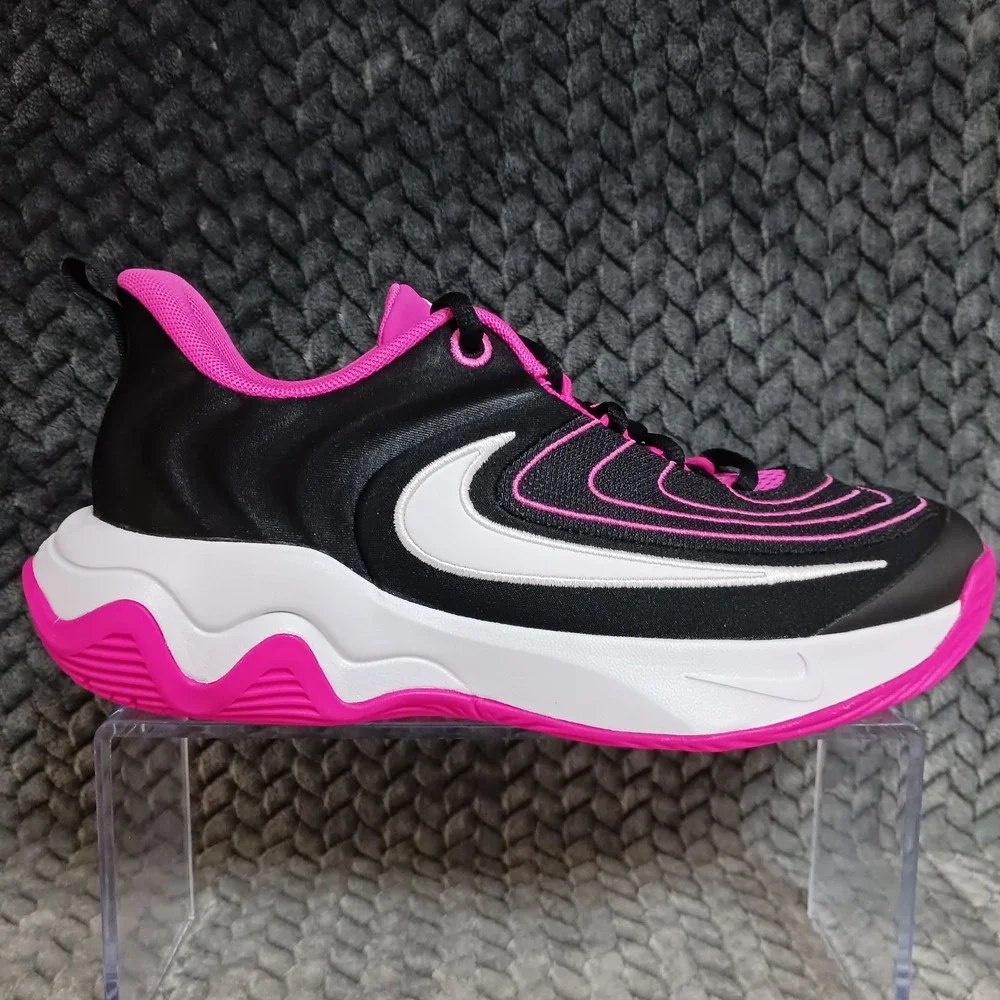 Nike Giannis Immortality 4 GS Youth Basketball Shoes Laser Fuchsia Black Size 6Y